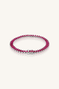 <b>Ruby</b> <b>Bracelet</b> in 92.5 Sterling Silver KLSB-20629 - Product Image 3