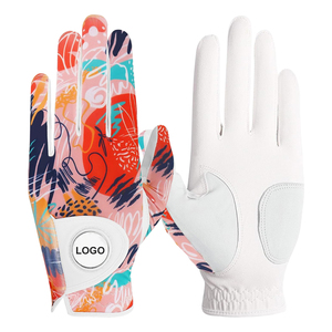 Gants de golf personnalisables en cuir Cabretta véritable blanc pour hommes adultes, accessoires de sport résistants à la pluie, design personnalisé durable - Product Image 4