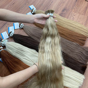 Extensions de cheveux I-Tip en mèches de cheveux humains bruts vietnamiens tendance, double trame, cheveux complets, pré-commande - Product Image 6