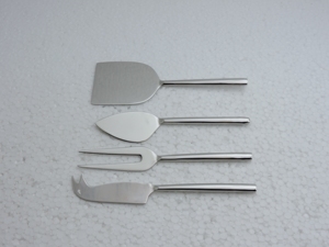 4 Piece <b>Cheese</b> Utensil <b>Set</b> With Mother Of Pearl Handles Stainless Steel Serving Tools Kitchen Cutlery Dishwasher Safe - Product Image 1