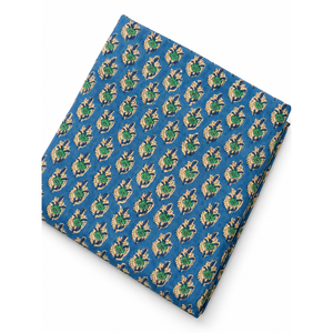 Tissu floral 100 % coton respirant, absorbant l'humidité, résistant au rétrécissement et aux plis, motif imprimé à la main, moyen - Product Image 4