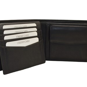 Coronet International Genuine Leather Bifold <b>Wallet</b> <b>Men</b> Multi-Card Holder Short Fold Closure <b>Black</b> - Product Image 4