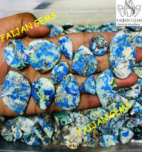 Azurite Turquoise Cabochon de pierres précieuses en vrac en gros disponible meilleure forme de mélange naturel de haute qualité toutes les tailles pour faire l'histoire - Product Image 2