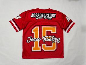 Maillot en maille Streetwear USA |   Maillot de football vintage surdimensionné |   Logo personnalisé 100% polyester en gros - Product Image 3