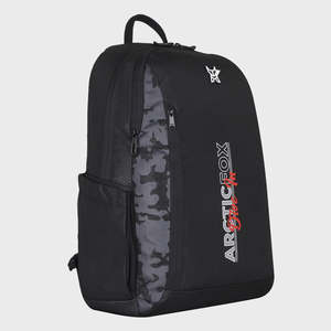 Arctic Fox Essence Black PU <b>Laptop</b> <b>Backpack</b> with USB Port Large Capacity Geometric Pattern - Product Image 5