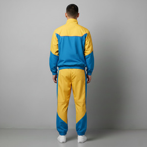 Conjunto Deportivo Cortavientos para Hombre, Ropa Deportiva Transpirable, Chaqueta de Fitness, Pantalones Jogger a Juego, para Correr al Aire Libre y en Oferta Online - Product Image 2