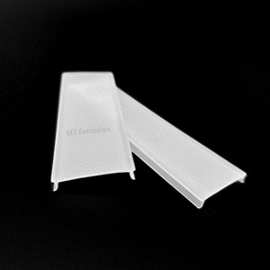 L'abat-jour industriel blanc de givre profile des extrusions de PMMA de polycarbonate pour l'éclairage d'intérieur de LED et l'esthétique moderne - Product Image 3