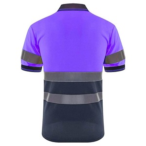 เสื้อเชิ้ตนิรภัยสีแดงสะท้อนแสง มองเห็นได้ชัดเจน เป็นมิตรกับสิ่งแวดล้อม ระบายอากาศได้ดี สวมใส่สบาย แบบเรียบง่าย แขนสั้น ผ้าถักเนื้อแคนวาส สำหรับผู้ชาย - Product Image 3
