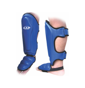Protections de tibia durables pour le kickboxing avec protection du cou-de-pied, rembourrage absorbant les chocs, ajustement sécurisé pour l'entraînement et le sparring de Muay Thai et de MMA - Product Image 1
