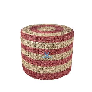 Pouf en jacinthe d'eau tressé à la main, favori des clients, pour salon et décoration intérieure, directement de l'usine - Product Image 5