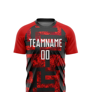 Último Modelo de Camisetas de Fútbol Personalizadas de Manga Corta, Diseña Tu Propio Uniforme de Equipo con Impresión de Logotipo, Conjuntos de Uniformes de Fútbol para Entrenamiento - Product Image 4
