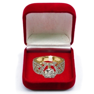 Anillo de Compromiso de Oro Amarillo de 14K con Diamantes, Joyería Fina para Bodas y Fiestas, Precio Accesible, Regalo Nupcial de Lujo para Mujer, Diseño OEM - Product Image 1