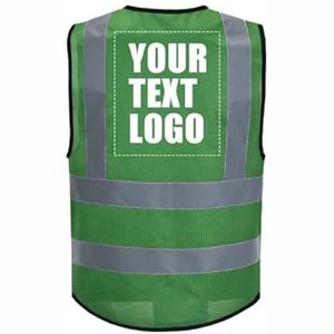 Chaleco de seguridad ligero reflectante para trabajadores de la construcción, chaleco de seguridad protector de malla transpirable verde neón - Product Image 6