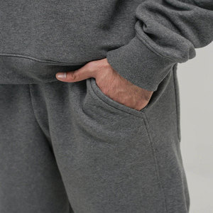 Custom Logo Cotton <b>Joggers</b> Men Sweatpants 3D Puff Print Heather Grey Sweat Pants French Terry <b>Baggy</b> Stacked Flare Sweatpants - Product Image 4