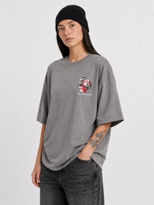 Camiseta Extra Grande de Primera Calidad para Mujer, Corte Regular, Transpirable, Tejida, con Logotipo, 100% Algodón, Ecológica, para Verano - Product Image 3