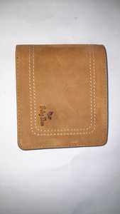 Baby Tran Genuine Leather Minimalist Card <b>Holder</b> Wallet Brown and Black Two-Tone Design - Product Image 2