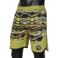 Shorts de sport personnalisés pour hommes en élasthanne/polyester, coupe-vent, imperméables, motif uni, poches décoratives, confortables et élastiques