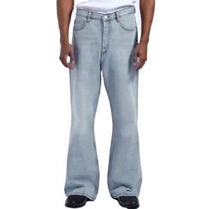 New Custom Fashion Men’s <b>Boot</b> Cut Loose Fit Jeans Streetwear Breathable Denim <b>Pants</b> Wholesale Casual Stonewash Wear Jeans - Product Image 1