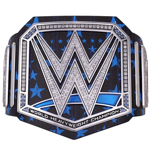 AJ Styles 10th Anniversary Signatures Series Championship Wrestling Leather Title Belt 50 Inches Zinc Metal Plates - Product Image 1