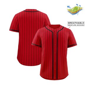 Striped Details and <b>Athletic</b> Button Closure High Quality Baseball Jersey for Practice,Training, and Casual Urban Fashion - Product Image 3
