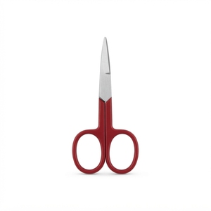 Tijeras de Manicura de Punta Fina con Mango Negro en Acero Inoxidable, Personalizadas con Perfil Horizontal Recto para el Cuidado de las Uñas - Product Image 2