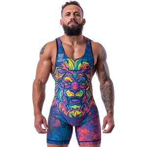Custom Wrestling <b>Singlet</b> <b>Weightlifting</b> Sublimation Wrestling Tops Workout Athletic Wear Sublimation Wrestling tops Men's - Product Image 2