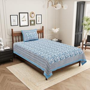 Parures de lit en coton imprimé végétal personnalisées HEAVENBIRDS exclusives, 1 housse de couette et 1 taie d'oreiller, 300 fils au pouce carré, écologiques et naturelles - Product Image 2