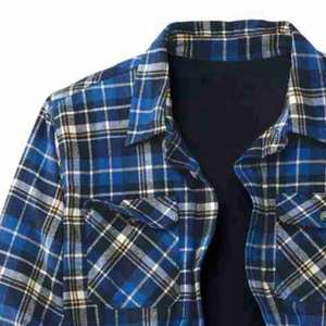 Nueva Camisa Casual de Franela para Hombre, Manga Larga, para Exteriores, con Forro de Algodón Liso, Precio Razonable, Logotipo y Diseño Personalizados, Servicio OEM - Product Image 3