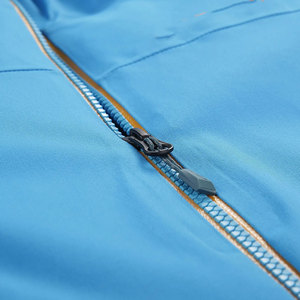 <b>Pink</b> Gray Color Blocking Hooded <b>Waterproof</b> Breathable Fleece Sport <b>Jacket</b> Pullover Closure Reflective Strips Logo Front Winter - Product Image 6
