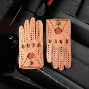 Guantes de Conducción de Cuero para Hombre, Estilo Occidental, con Logotipo Personalizado, para la Vida Diaria de Invierno, Guantes de Conducción de Piel de Ciervo a la Moda - Product Image 6