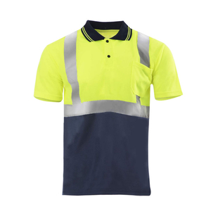 High Visibility Breathable Reflective for <b>Shirt</b> Men Safety Workwear with Reflective Stripes for Industrial <b>Workers</b> - Product Image 4