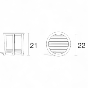 Minimalist Design <b>Round</b> Patio <b>Outdoor</b> with Teak Wooden Frame Material For Home Furniture Decoration - Product Image 4