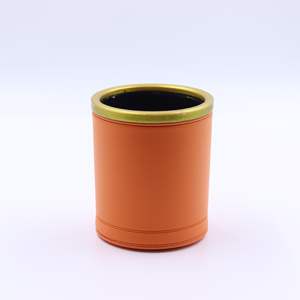 Jeu de dés à rouler en métal pour jeux de société, Farkle, Bar Liar Games, en cuir PU, fait main, avec gobelet agitateur en cuir – Idéal comme cadeau - Product Image 5