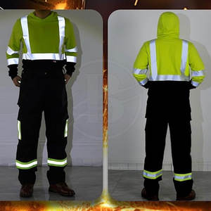 Pantalones de trabajo resistentes al fuego para construcción, pantalones de alta visibilidad con bolsillos, venta al por mayor. - Product Image 6