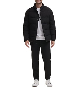 Chaqueta Acolchada Clásica de Alta Calidad para Hombre, Chaqueta de Invierno con Mangas Completas y Cuello Alto - Product Image 1