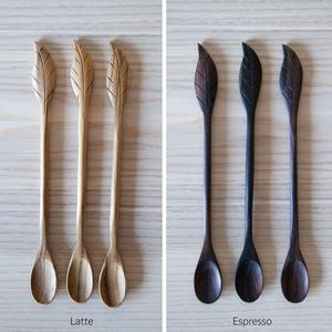 Cuchara de Madera Natural Tallada a Mano, Cuchara para Remover Hecha a Mano, Utensilio de Cocina Rústico y Regalo Ecológico - Product Image 3