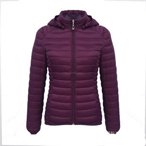 Veste d'hiver réversible matelassée imprimée avec capuche pour femme, imperméable, chaude, en softshell, vêtements de sport, doublure en polyester tissé, douce - Product Image 5