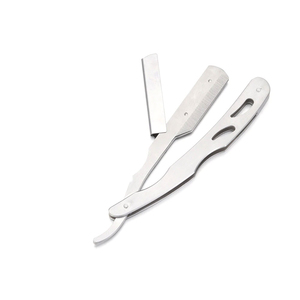 Navaja Profesional para Peluquería 2026, Navaja Plegable de Acero Inoxidable para Remover Vello Facial con 10 Piezas - Product Image 3