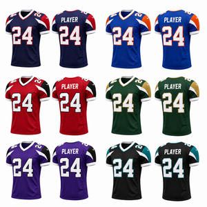 Camiseta de fútbol americano personalizada para hombre, de secado rápido, transpirable, para partidos de equipo, con logotipo, nombre y número personalizados - Product Image 2