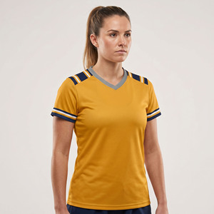 Camiseta de Lacrosse Sublimada para Mujer, Manga Corta, Entrenamiento, OEM, Camiseta de Lacrosse para Mujer con Logotipo Personalizado Impreso - Product Image 1