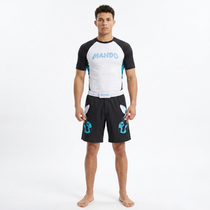 Nuevo Conjunto de Rashguard y Pantalones Cortos de Secado Rápido, Corte Ajustado, para Hombre, para MMA, Jiu Jitsu y Grappling - Product Image 3