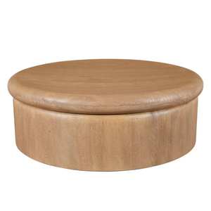 Table basse ronde en bois contemporaine, mobilier minimaliste moderne pour salon, maison et bureau, élégante et pratique - Product Image 1