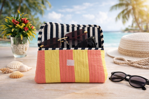 Étui à lunettes de soleil matelassé jaune orange Shree Balajee Garments pour femmes |   Pochette pour lunettes en coton doux faite à la main, modèle Q P-1 - Product Image 1