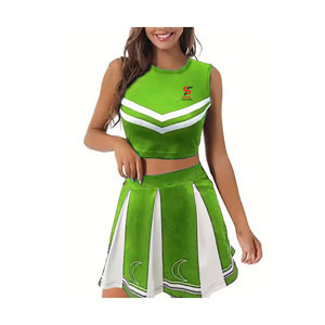 Tenue de cheerleading professionnelle Solid Trader Elite Performance Gear, couleurs haute définition, texture lisse, ensemble de compétition - Product Image 1