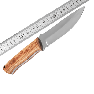 Couteau de chasse artisanal à lame fixe avec manche en bois et lame en acier inoxydable, fournisseur en gros OEM ODM - Product Image 6