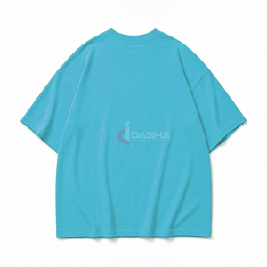 T-shirt Streetwear Oversize en Coton Épais à Épaules Tombantes Coupe Boxy – Vente en Gros OEM, Faible MOQ - Product Image 2