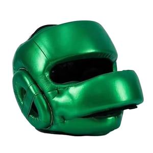 Protector de Cabeza para Artes Marciales, Casco de Boxeo, Protector de Cabeza de Cuero para Entrenamiento de Boxeo - Product Image 1