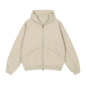 เสื้อฮู้ดดี้ผ้าฟลีซคอตตอน 100% พรีเมียม แบบซิป ปักลายได้ตามสั่ง สไตล์ลำลอง สำหรับผู้ชายและผู้หญิง รับผลิตแบบ OEM ODM - Product Image 4