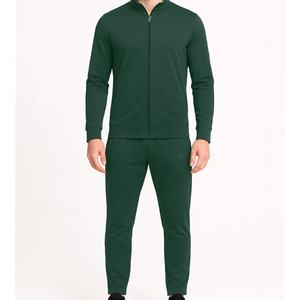 Conjunto Deportivo de Algodón de Alta Calidad al por Mayor, Pantalones Deportivos Verdes y Sudadera con Capucha, Ropa Deportiva de Talla Grande - Product Image 1