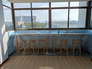 Masque de masquage rapide DIY avec ruban de tissu PE pré-enregistré de 50cm Film de masquage souple translucide et étanche à l'humidité Processus de moulage par soufflage - Product Image 6